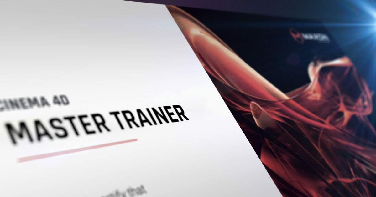 First Japanese Certified Trainer Emerges in Cinema 4D Certification