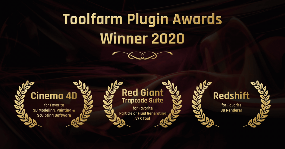 Maxon products among the winners of the Toolfarm Plugin Awards