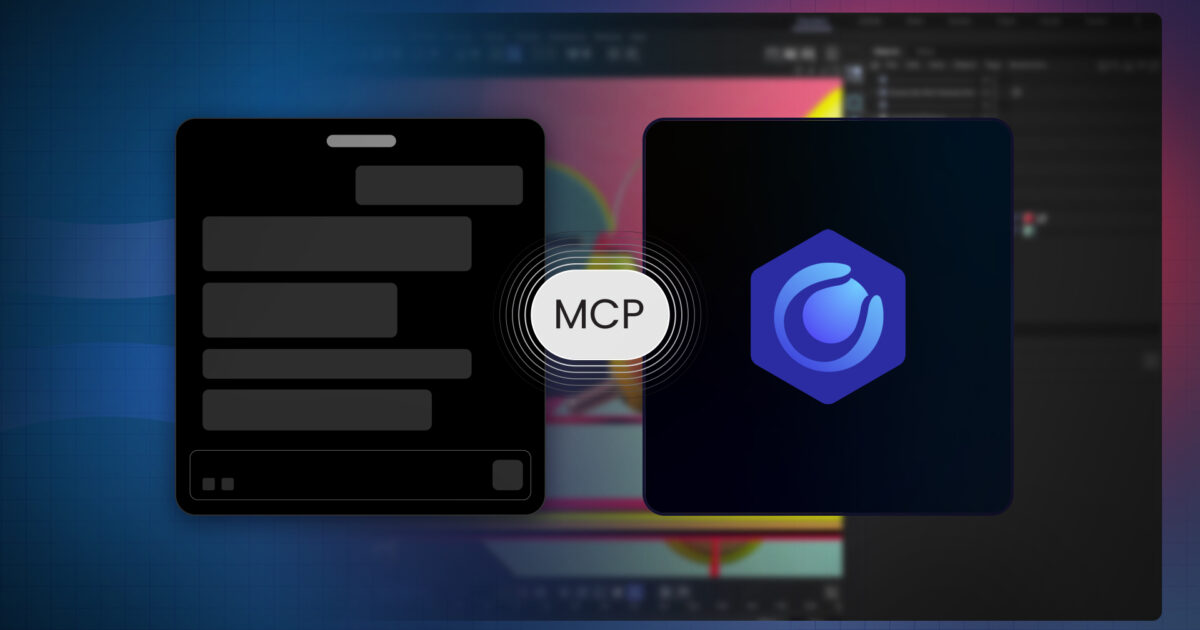 Maxon illustration connecting a conversational assistant to Cinema 4D through MCP