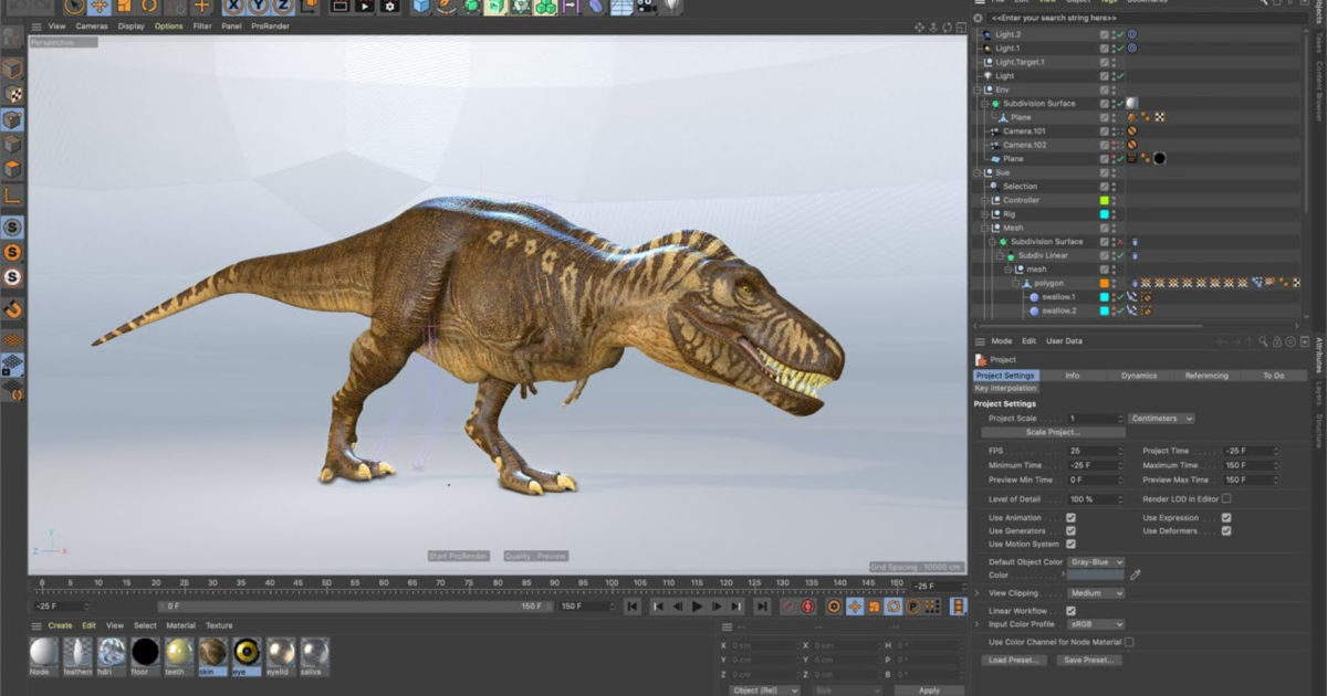 Cinema 4D - リアルタイムグラフィックス