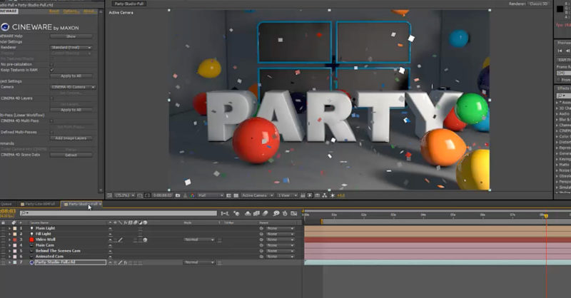 Cinema 4D After Effects Integration